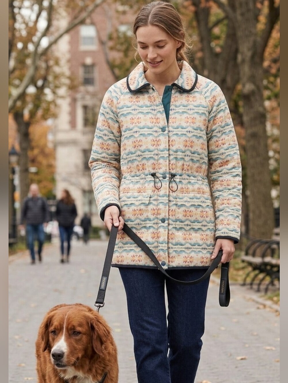 Pendleton Quilted Puffer Jacket in Southwest Boho Print S